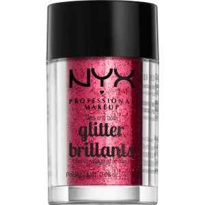 Глітер NYX Professional Makeup Face & Body Glitter 09 Red 2.5 г (800897846817) краща модель в Дніпрі