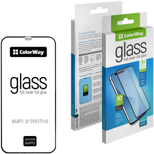 Защитное стекло ColorWay для Apple iPhone 12 Pro Max Black (CW-GSFGAI12PM-BK)