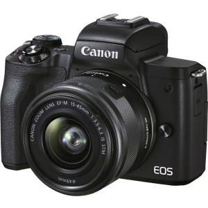 Фотоаппарат Canon EOS M50 Mark II Premium Live Stream Kit Black (4728C059) Официальная гарантия! лучшая модель в Днепре