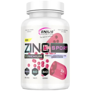 Вітаміни Genius Nutrition Zinc Citrate Sport 60 таблеток (7359203937853) ТОП в Дніпрі