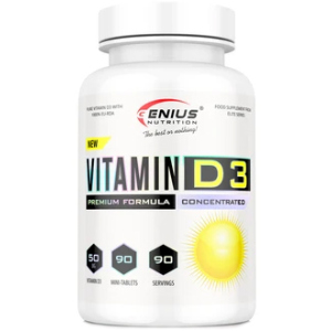 Вітаміни Genius Nutrition Vitamin D3 90 таблеток (5402879182422) рейтинг