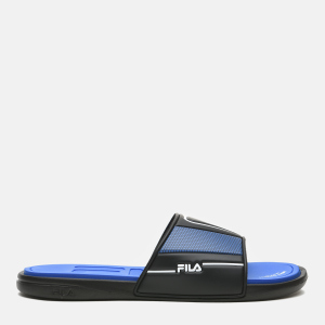 хорошая модель Шлепанцы Fila Ultratouch Slide M Slippers 105792-BM 43 28 см Черные с синим (4670036482505)