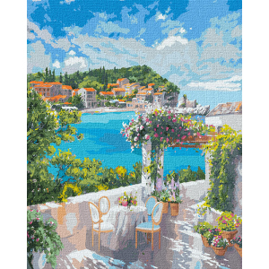 Картина для рисования по номерам Идейка Завтрак у моря 50 x 65 см в обложке (КНО12834) рейтинг