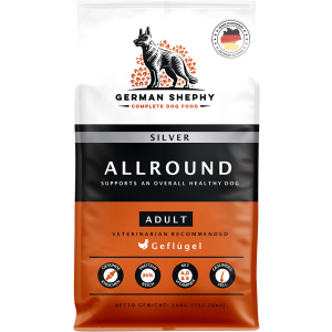 Сухой корм для собак всех пород German Shephy Allround Silver с домашней птицей 10 кг (4260673230012)