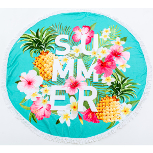 Пляжний рушник MirSon №5055 Summer Time Garden stuff 150x150 см ТОП в Дніпрі