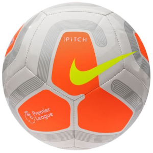 М'яч футбольний Nike Pitch Premier League Size 5 White/Orange (SC3569-104) в Дніпрі