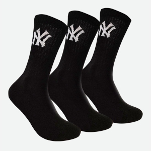 Шкарпетки New York Yankees 3 pk Crew 15100002-1002 35-38 р 3 пари Чорні (8718984009019) в Дніпрі