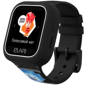 Дитячий телефон-годинник з GPS трекером Elari FixiTime Lite Black (ELFITL-BLK) краща модель в Дніпрі