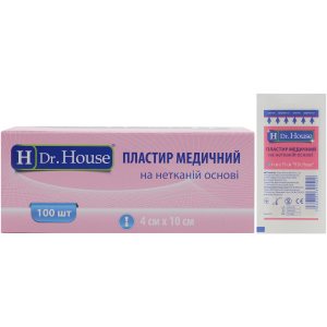 Пластир медичний H Dr. House 4 см х 10 см (5060384392509)