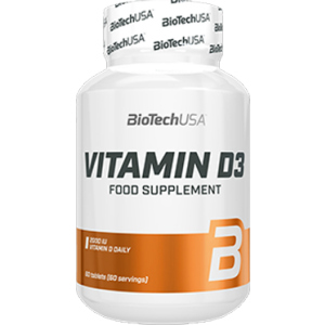 Витамины Biotech Vitamin D3 60 таблеток (5999076235032) в Днепре