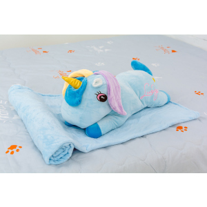 Плед детский MirSon №1068 Unicorn with Blue Mane 100х160 (2200003094190) лучшая модель в Днепре