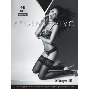 хорошая модель Чулки Argentovivo Mirage 40 Den 1/2 р Platino (8051403069066)