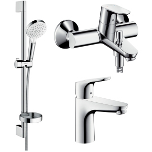 Набір змішувачів HANSGROHE Focus 1092019 (31607000+31940000+26553400) краща модель в Дніпрі