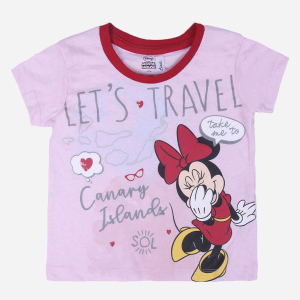 Футболка Disney MINNIE 2200004949 116 см (6 лет) Розовая (8427934402922)