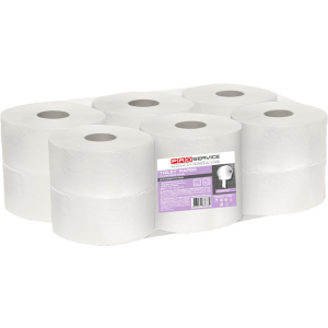 Туалетний папір для диспенсерів PRO service Comfort 2-шаровий 120 м 12 рулонів (32760643) краща модель в Дніпрі