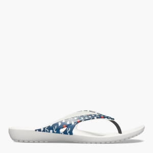 В'єтнамки Crocs Kadee Ll Anchor Print Flip W Nautical/White Relaxed Fit 206055-99C-W5 34-35 22.1 см (191448414938)