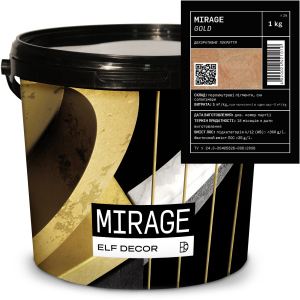 Декоративна штукатурка Elf Decor Mirage 0.5 - 1 мм 1 кг Gold (mba1mgold) в Дніпрі