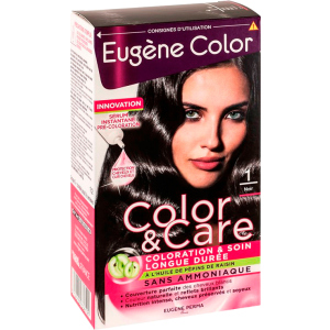 Фарба для волосся Eugene Perma без аміаку Color &amp; Care 1 Чорний 125 мл (3140100336191) ТОП в Дніпрі