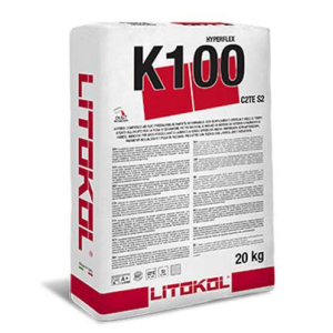 Клей на цементной основе Litokol HYPERFLEX K100 20кг (K100B0020) Белый