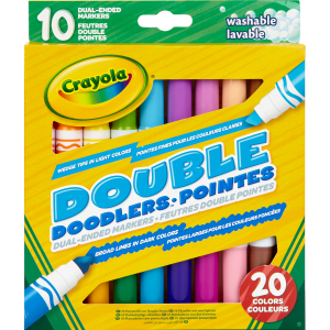 Набор фломастеров Crayola Washable Двусторонние 10 шт (256347.012) (0071662083113)