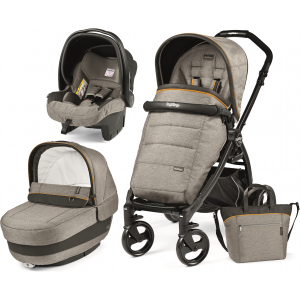 Універсальна коляска 3в1 Peg-Perego Book Plus Luxe Grey Сіра (PACK02-00000000001) краща модель в Дніпрі