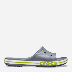 Шльопанці Crocs Bayaband Slide 205392 0A3-M7/W9 39 25 см Charcoal/Volt Green (191448189683) краща модель в Дніпрі