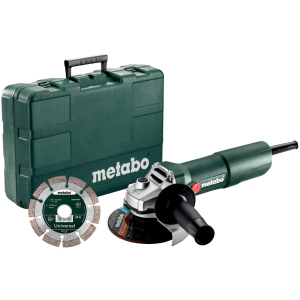 Угловая шлифмашина Metabo W 750-125 SET КШМ 750 Вт, 125 мм + диск (603605510) в Днепре