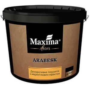 Декоративне покриття Maxima з мерехтливим ефектом "Arabesk" 5 кг (4820024427012) краща модель в Дніпрі