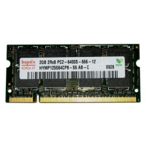 Модуль для ноутбука Hynix SoDIMM DDR2 2GB 800 MHz (HYMP125S64CP8-S6). 42993