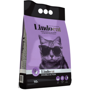 Наповнювач для котячого туалету Lindocat Double Action Бентонітовий комкуючий 8.5 кг (10 л) (8006455001205)