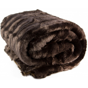 Плед LIFETIME Furry blanket Коричневий 120x150 см (871125227910-1 brown) краща модель в Дніпрі