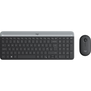 Комплект Logitech MK470 Wireless Slim Graphite (920-009206) краща модель в Дніпрі