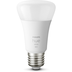 Розумна лампа Philips Hue Single Bulb E27, 9W(60Вт), 2700K, White, Bluetooth, димована (929001821618) в Дніпрі