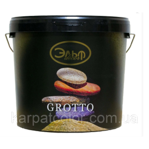 GROTTO (Гротто) (1.5кг), Ельф Декор, декоративна штукатурка з ефектом каміння. рейтинг