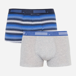 Набор трусов Puma Worldhood Stripe Trunk 2P 501004001-010 2 шт XL Синий с белым, серым и черным (8718824805474)