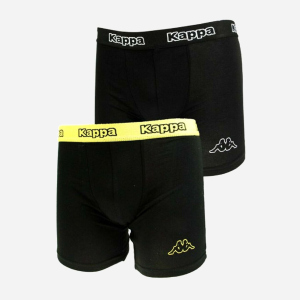 купити Труси-шорти Kappa Boxers 2-Pack 304JB30-990 S 2 шт Black/Orange 643 Sun (8002390511755)