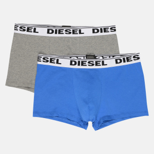 Труси-шорти Diesel Umbx-Korytwopack Boxer 2pack 00CGDH/RQARZ/E4104 M Сірий/Синій (8053837524203) краща модель в Дніпрі