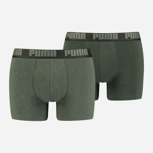 Труси-шорти Puma Basic Boxer 2P 90682337 S 2 шт Green Melange (8720245019460) в Дніпрі