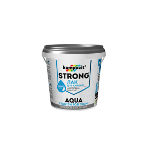 Лак для каменю STRONG AQUA Kompozit 2.5 л (4820085745124) краща модель в Дніпрі