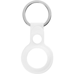 Чехол-брелок ArmorStandart Silicone Ring with Button для Apple AirTag White надежный