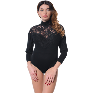 Боді-блузка AREFEVA L5268 (48) Black (5902205172672) краща модель в Дніпрі