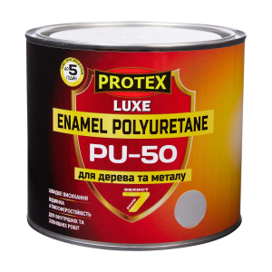 Емаль поліуретанова LUXE PU-50 PROTEX 2.4кг чорна краща модель в Дніпрі