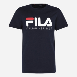 Футболка FILA 108470-Z3 158-164 см Сапфірова (4670036607175) краща модель в Дніпрі