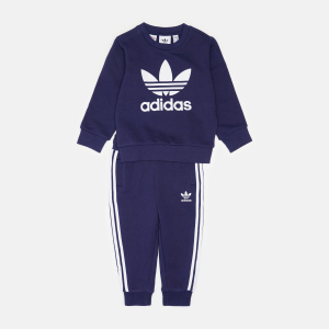 Спортивний костюм дитячий Adidas Crew Set H35564 92 см Ngtsky/White (4064054395808)