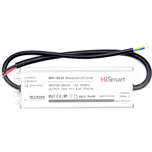 Блок питания HiSmart 24V 6.3A 150W PFC IP67 (NPF-150-24) лучшая модель в Днепре