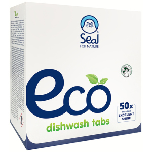 Таблетки для посудомоечной машины Seal Eco for Nature для мытья и полоскания посуды 50 шт (4750104001705) в Днепре