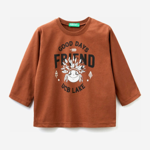 Футболка с длинными рукавами United Colors of Benetton 3ATNC15FE.P-09K 82 см (8033379331200) ТОП в Днепре