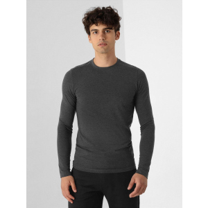 Чоловічий лонгслів 4F NOSH4-TSML350-23M XL Dark Grey Melange (5903609653972) краща модель в Дніпрі