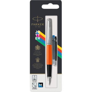 Ручка перьевая Parker Jotter 17 Plastic Orange CT FP M блистер (15 416) ТОП в Днепре