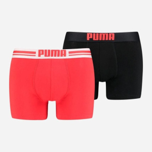 Трусы-шорты Puma Placed Logo Boxer 2P 90651907 M 2 шт Red/Black (8718824615882) ТОП в Днепре